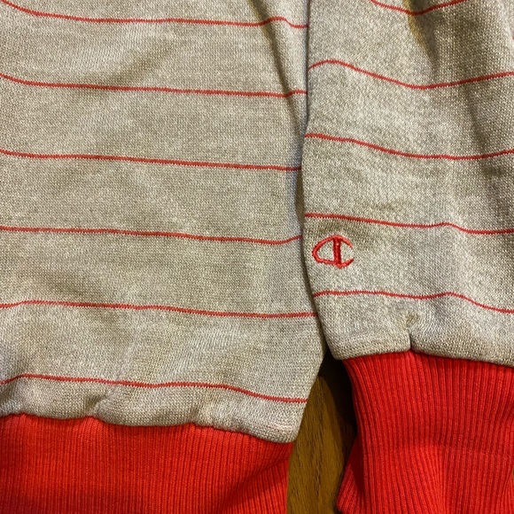 Vintage 70’s Champion Sweater Hawaii stripe S M V Neck 100% Authentic - Picture 3 of 6